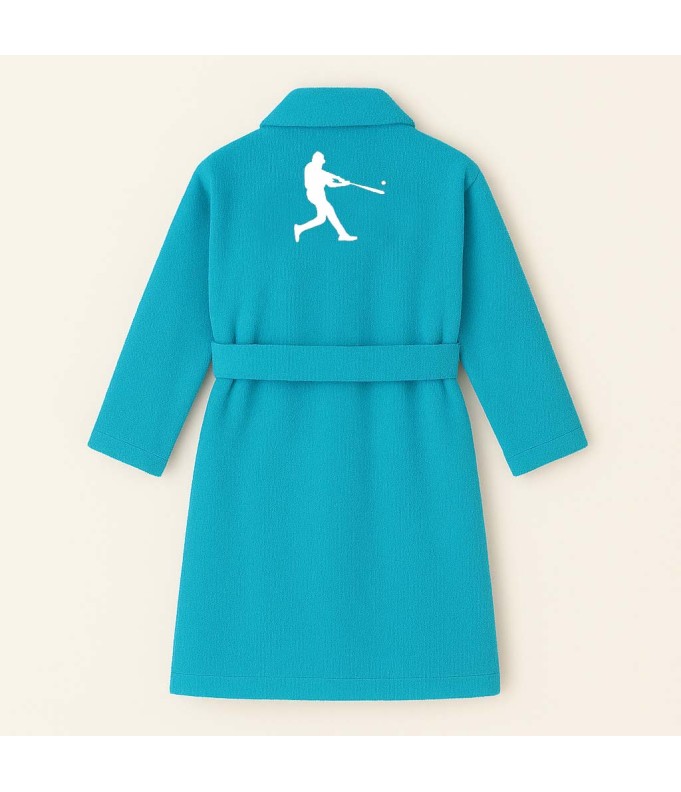 PEIGNOIR BRODÉ ADULTE PERSONNALISÉ DEVANT ET...