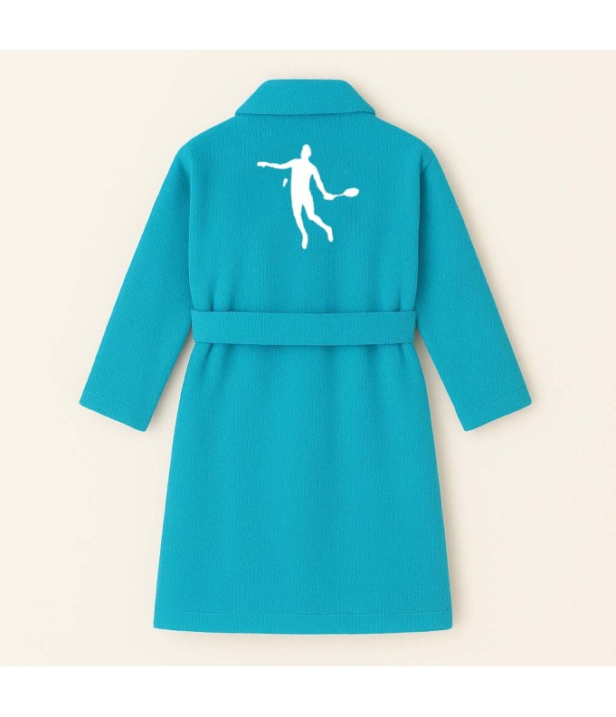 PEIGNOIR BRODÉ ADULTE PERSONNALISÉ DEVANT ET...