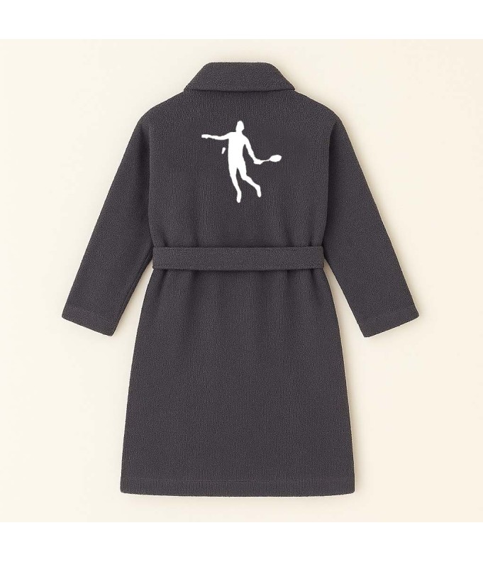 PEIGNOIR BRODÉ ADULTE PERSONNALISÉ DEVANT ET...