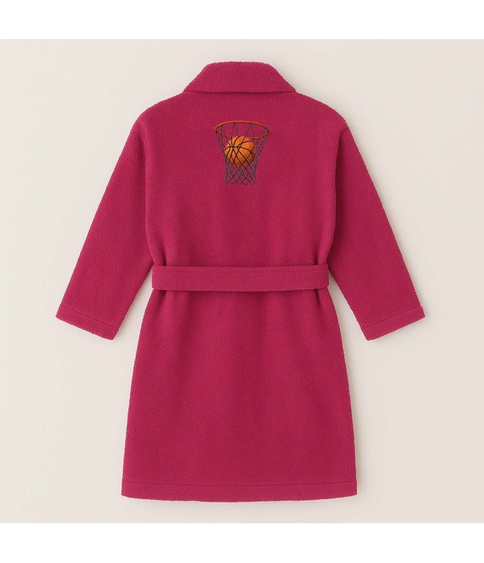 PEIGNOIR BRODÉ ADULTE PERSONNALISÉ DEVANT ET...