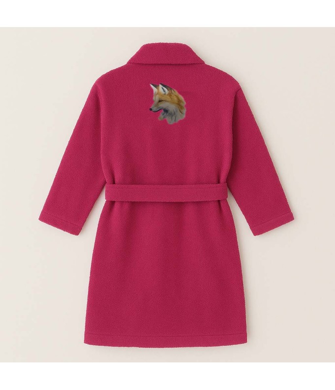 PEIGNOIR BRODÉ ADULTE PERSONNALISÉ DEVANT ET...