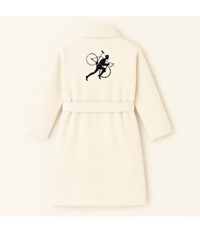 PEIGNOIR BRODÉ ADULTE PERSONNALISÉ DEVANT ET...