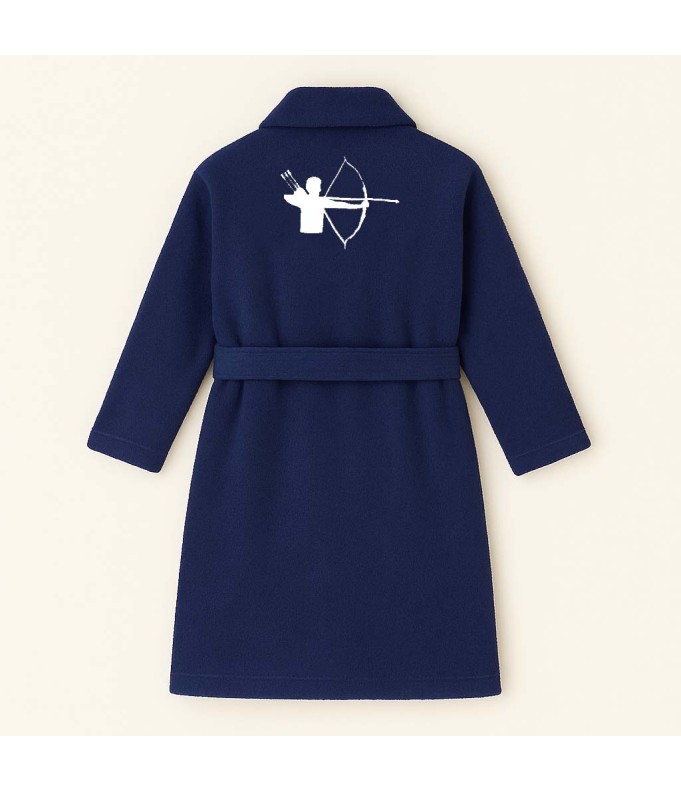 PEIGNOIR BRODÉ ADULTE PERSONNALISÉ DEVANT ET...