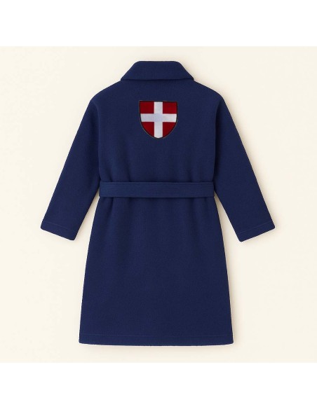 PEIGNOIR BRODÉ ADULTE PERSONNALISÉ DEVANT ET MOTIF DOS CROIX SAVOIE