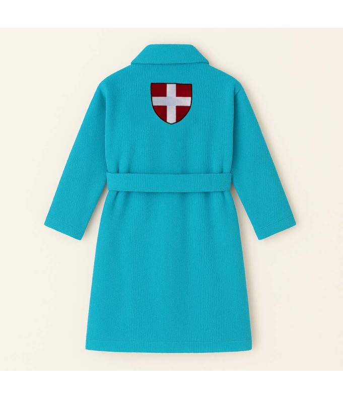 PEIGNOIR BRODÉ ADULTE PERSONNALISÉ DEVANT ET...