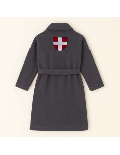 PEIGNOIR BRODÉ ADULTE PERSONNALISÉ DEVANT ET MOTIF DOS...