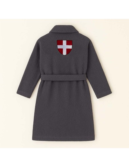 PEIGNOIR BRODÉ ADULTE PERSONNALISÉ DEVANT ET MOTIF DOS CROIX SAVOIE