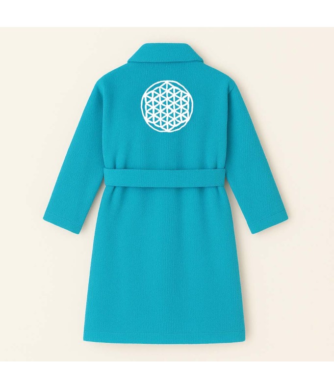 PEIGNOIR BRODÉ ADULTE PERSONNALISÉ DEVANT ET...