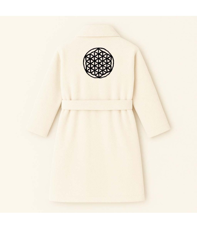 PEIGNOIR BRODÉ ADULTE PERSONNALISÉ DEVANT ET...