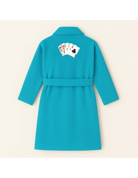 PEIGNOIR BRODÉ ADULTE PERSONNALISÉ DEVANT ET MOTIF DOS POKER