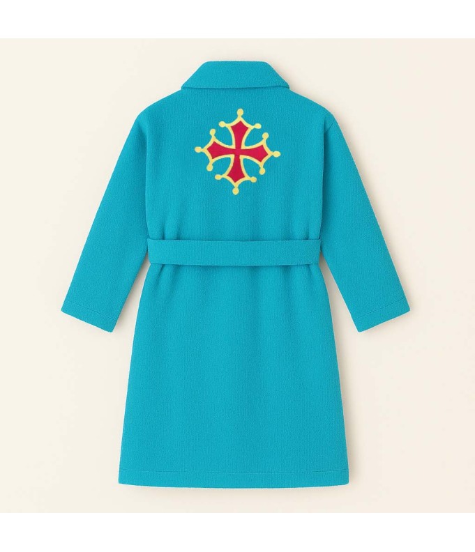 PEIGNOIR BRODÉ ADULTE PERSONNALISÉ DEVANT ET...