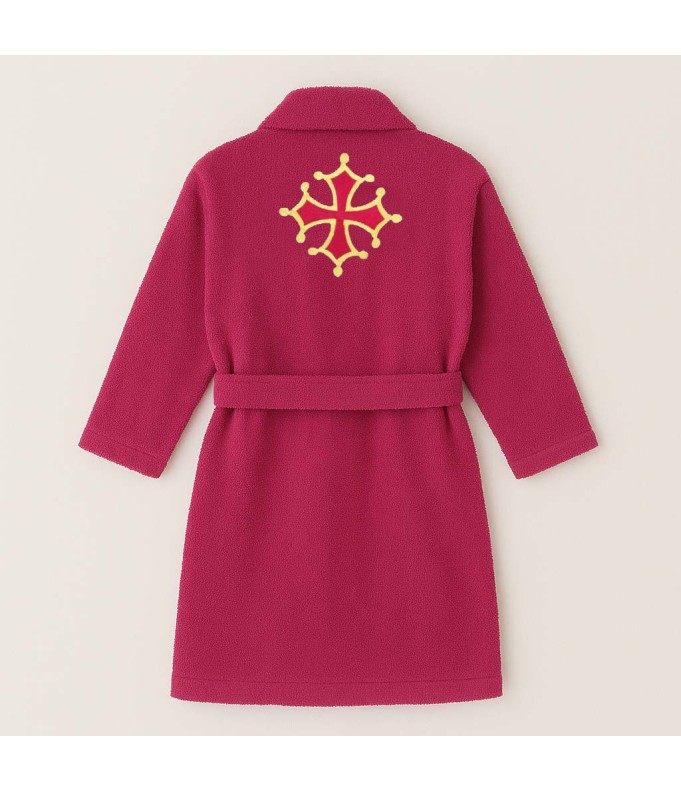 PEIGNOIR BRODÉ ADULTE PERSONNALISÉ DEVANT ET...