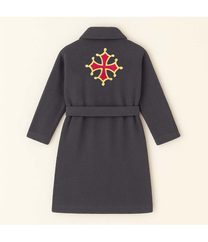 PEIGNOIR BRODÉ ADULTE PERSONNALISÉ DEVANT ET...