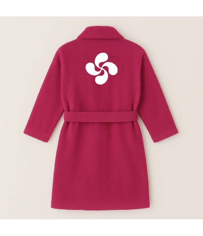 PEIGNOIR BRODÉ ADULTE PERSONNALISÉ DEVANT ET...