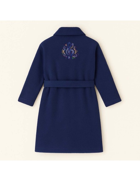 PEIGNOIR BRODÉ ADULTE PERSONNALISÉ DEVANT ET MOTIF DOS NOTE DE MUSIQUE