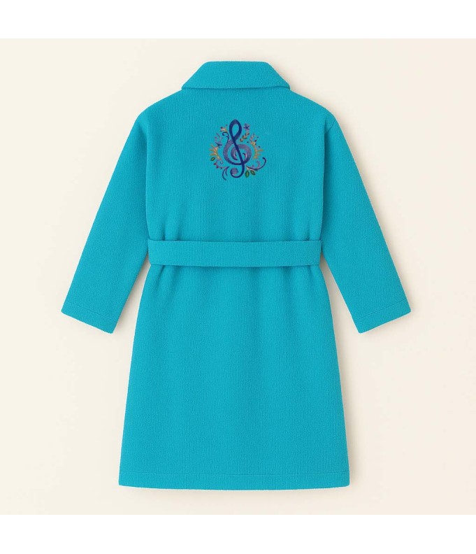 PEIGNOIR BRODÉ ADULTE PERSONNALISÉ DEVANT ET...