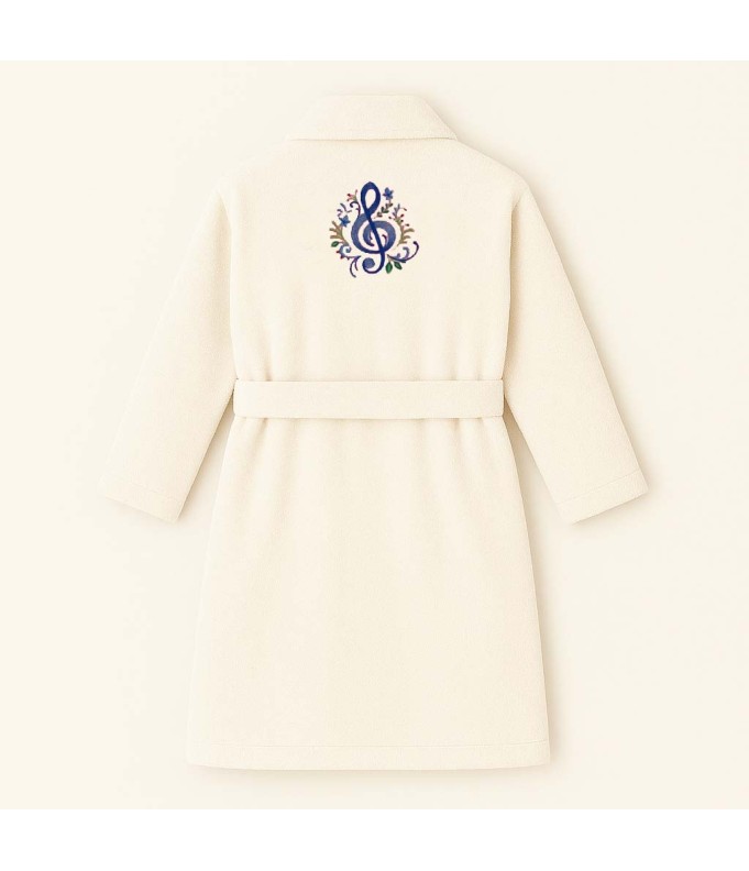 PEIGNOIR BRODÉ ADULTE PERSONNALISÉ DEVANT ET...