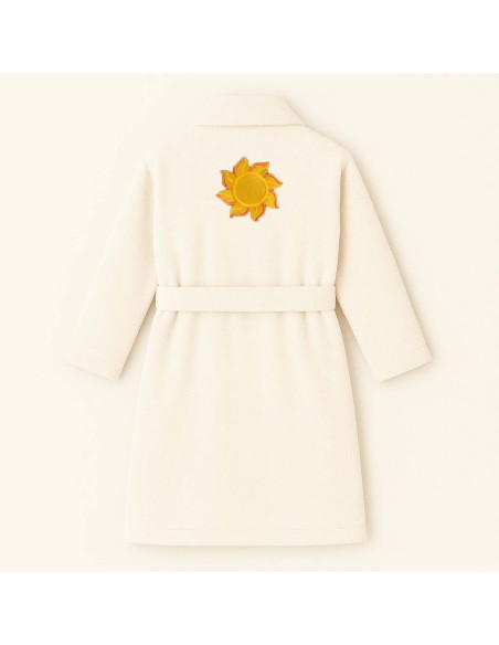 PEIGNOIR BRODÉ ADULTE PERSONNALISÉ DEVANT ET MOTIF DOS SOLEIL 2