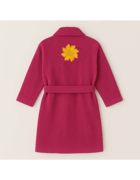 PEIGNOIR BRODÉ ADULTE PERSONNALISÉ DEVANT ET MOTIF DOS SOLEIL 2