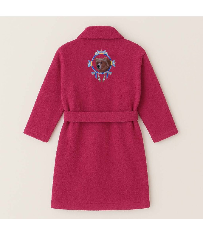 PEIGNOIR BRODÉ ADULTE PERSONNALISÉ DEVANT ET...