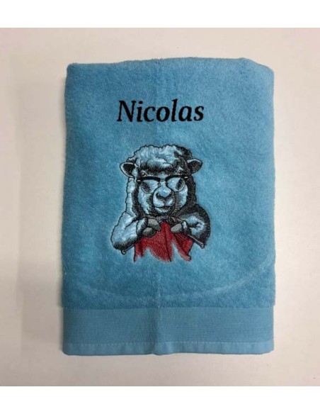Drap de Bain Tricot Personnalisé