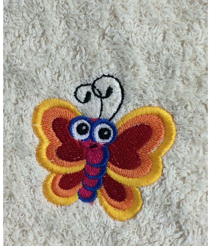 Cape de bain papillon