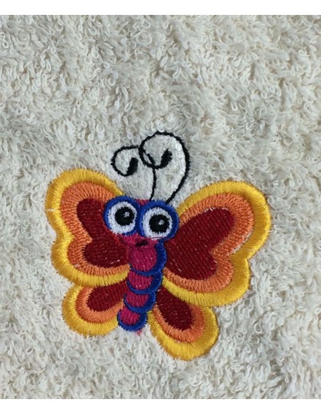 Cape de bain papillon