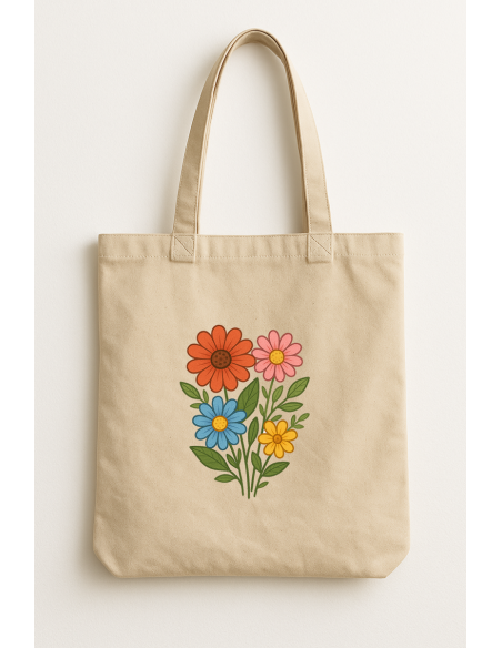 Sac Shopping fleur