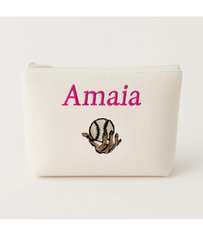 Trousse de toilette personnalisée avec motif  pelote