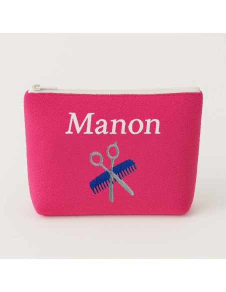 Trousse de toilette personnalisée avec motif  peigne