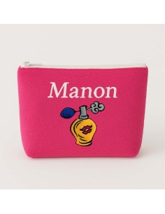 Trousse de toilette personnalisée avec motif  parfum