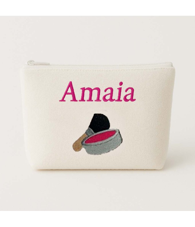 Trousse de toilette personnalisée avec motif...