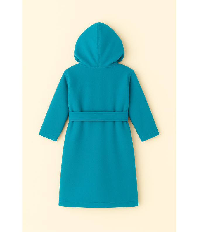 Peignoir brodé enfant personnalisé devant de...