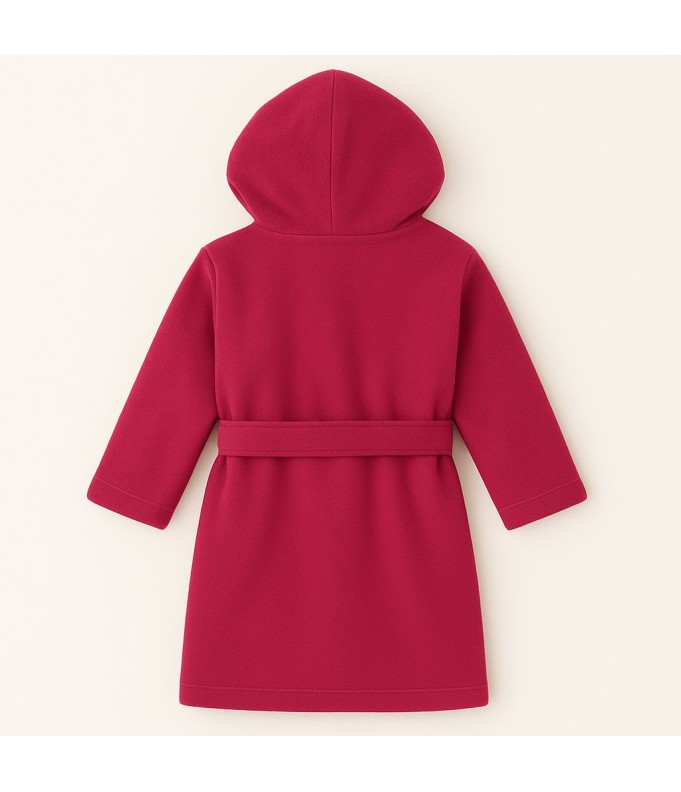 Peignoir brodé enfant personnalisé devant de...