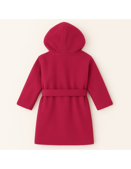 Peignoir brodé enfant personnalisé devant de 1an à 6 ans