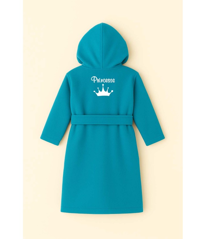 Peignoir brodé enfant 8 à 14 ans personnalisé...