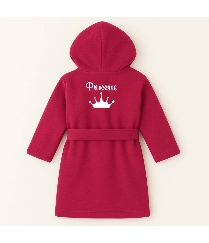 Peignoir brodé enfant 8 à 14 ans personnalisé...