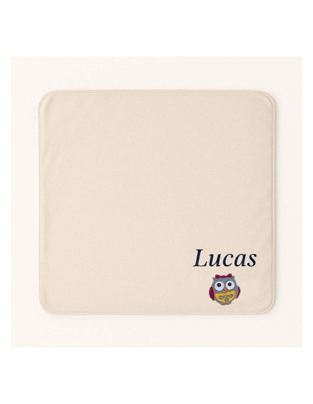 Plaid personnalisé avec motif chouette fille