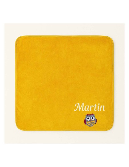 Plaid personnalisé avec motif chouette fille