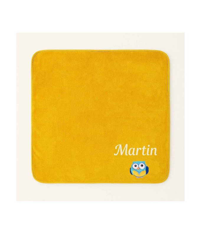 Plaid personnalisé avec motif chouette