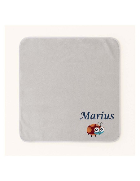 Plaid personnalisé avec motif coccinelle