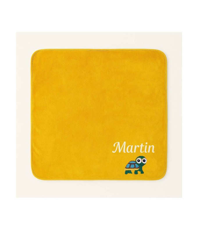 Plaid personnalisé avec motif tortue