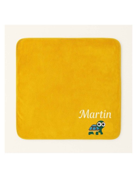 Plaid personnalisé avec motif tortue