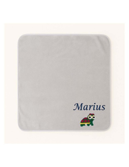 Plaid personnalisé avec motif tortue fille