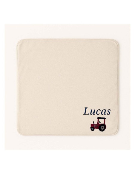 Plaid personnalisé avec motif tracteur