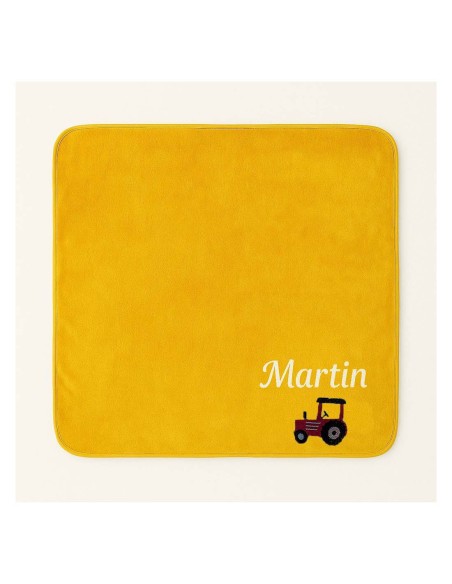 Plaid personnalisé avec motif tracteur