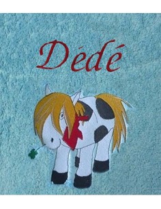 Drap de Bain Pottok Personnalisé 70X140