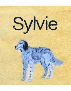 Drap de Bain Setter Personnalisé 70X140