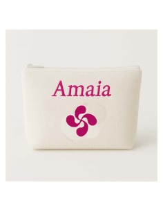 Trousse de toilette personnalisée avec motif croix Basque