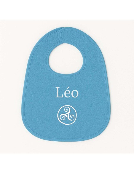 Bavoir personnalisé avec motif triskel